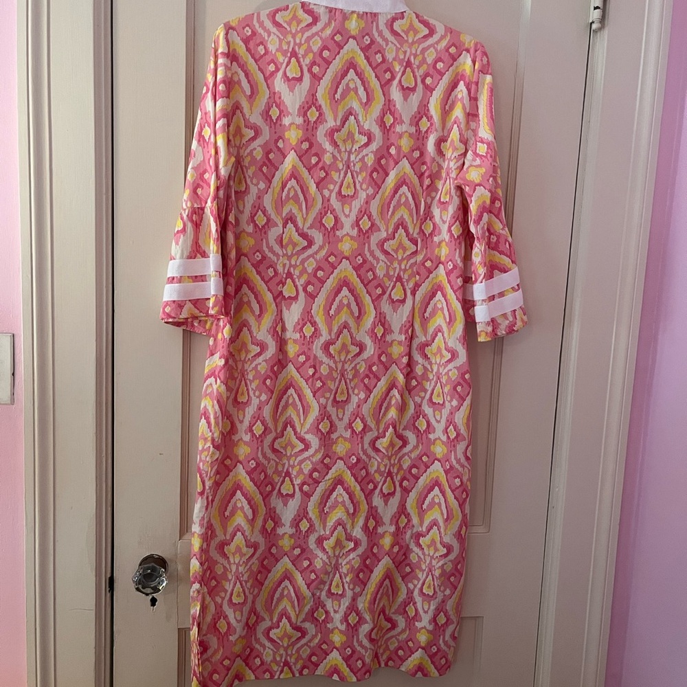 Sail to Sable Pink/Yellow Maxi Dress - Picture 2 of 4